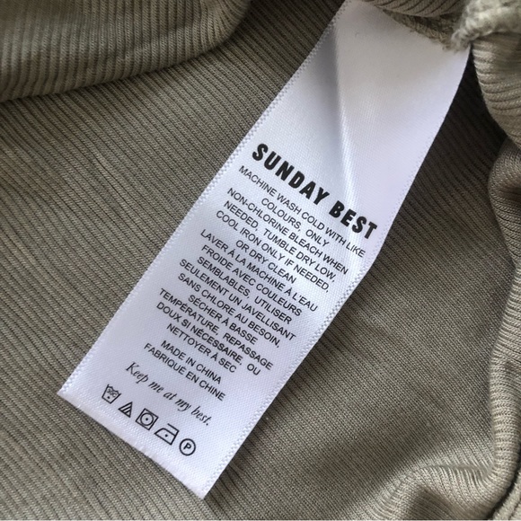 Brand new Olive Green Sunday Best Cassie T-Shirt - Picture 3 of 4